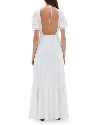chinese dress ladies Jonathan Simkhai White Lace Turtleneck Long Sleeve Mini Dress  The Hangout