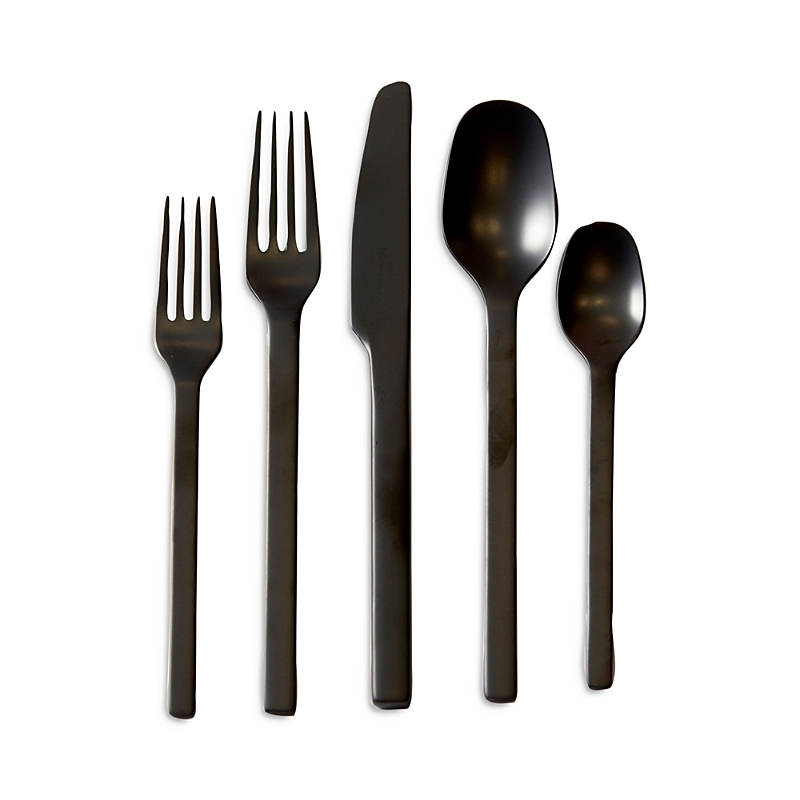 Villeroy & Boch Manufacture Rock Flatware, 5 Piece Place Setting In Black
