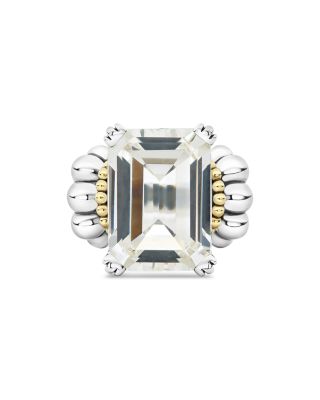 Sterling Silver & 18K Yellow Gold Glacier White Topaz Ring