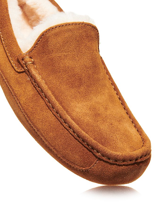 Shop Ugg Men's Ascot Moc Toe Slippers In Chestnut