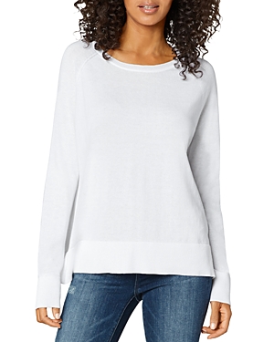 Liverpool Los Angeles Raglan Sleeve Sweater In Off White