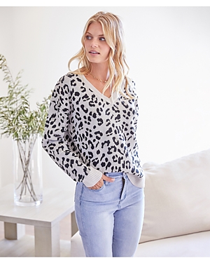 Karen Kane Cheetah Jacquard Sweater