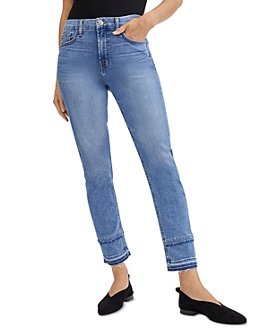 Jen7 by 7 For All Mankind Distressed Hem Ankle Jeans in Harlow