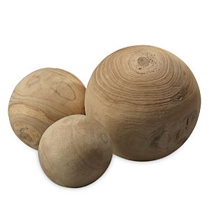 JAMIE YOUNG MALIBU WOOD BALLS, SET OF 3,7MALI-NATU