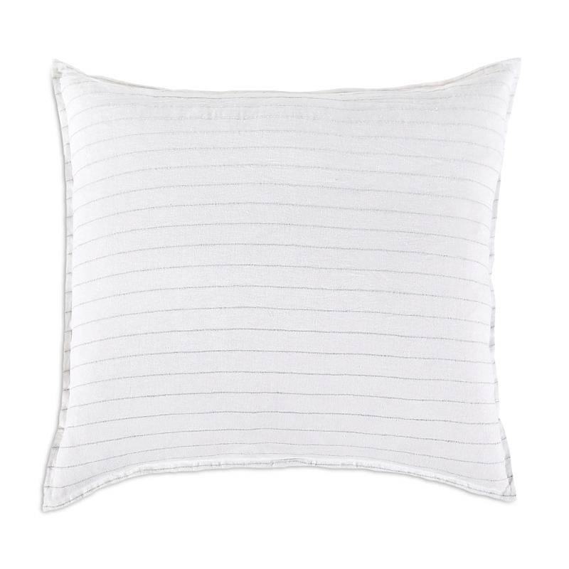 Pom Pom At Home Blake Euro Sham In White/ocean