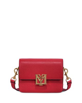 small red mcm purse