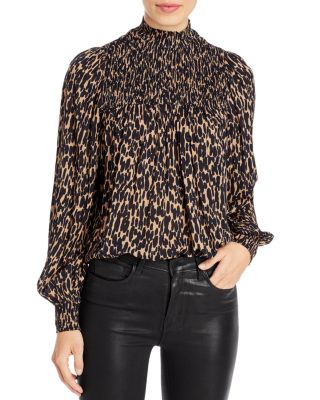 mock turtleneck blouse