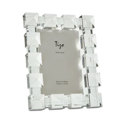 Crystal Glass Diamond Picture Frame, 4&amp;quot; x 6&amp;quot;