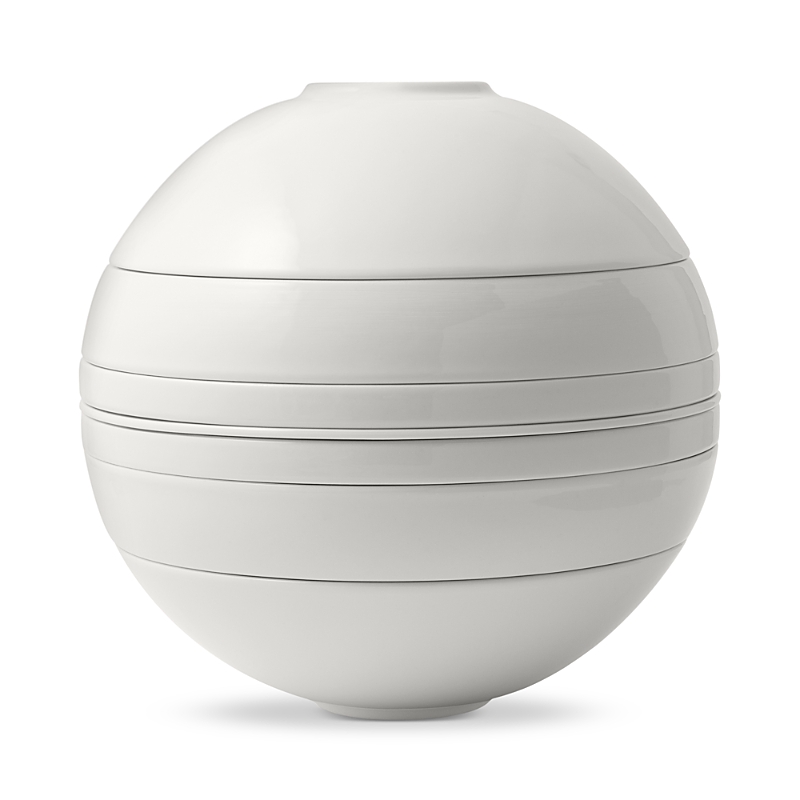 Villeroy & Boch Iconic La Boule Porcelain Dinner Set Of Six In White