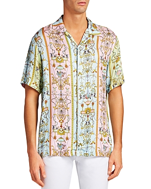 Versace Jeans Couture Tuileries Print Regular Fit Camp Shirt