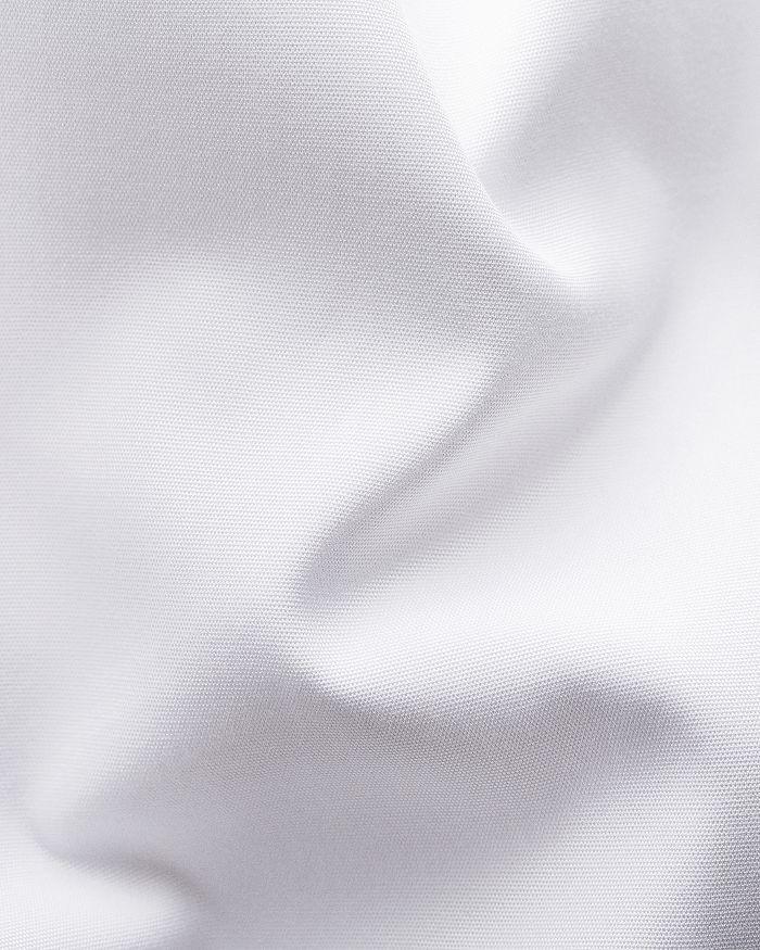 Shop Eton Slim Fit Pique Formal Shirt In White