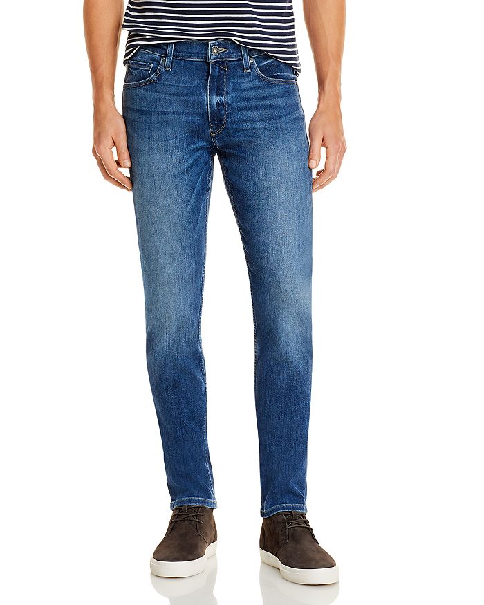 PAIGE Men's Lennox Skinny Fit Jeans in Mulholland | Bloomingdale's