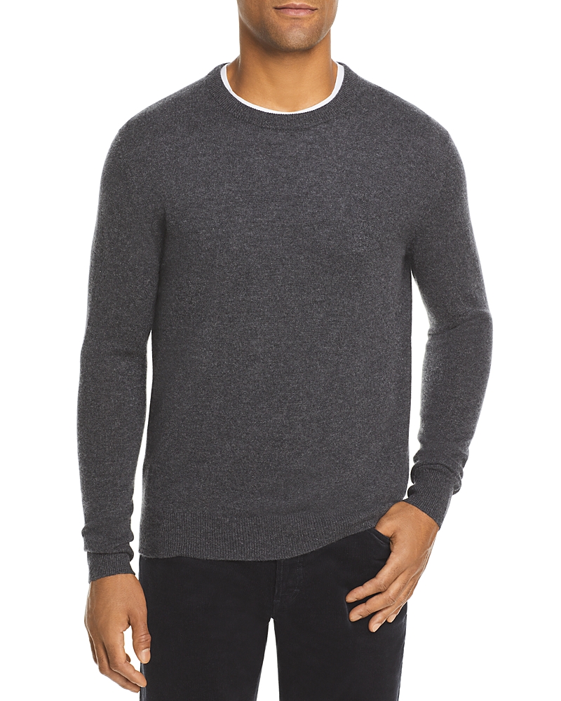 The Men's Store At Bloomingdale's Cashmere Crewneck Sweater - Exclusive In Coal