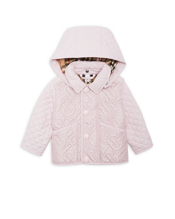 Burberry Unisex Detachable Hood Monogram Quilted Jacket - Baby
