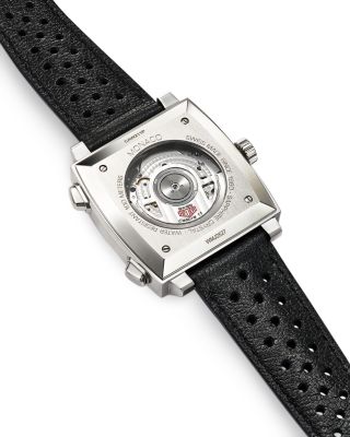 Monaco Calibre 11 Automatic Men's Blue Leather Chronograph, 39mm