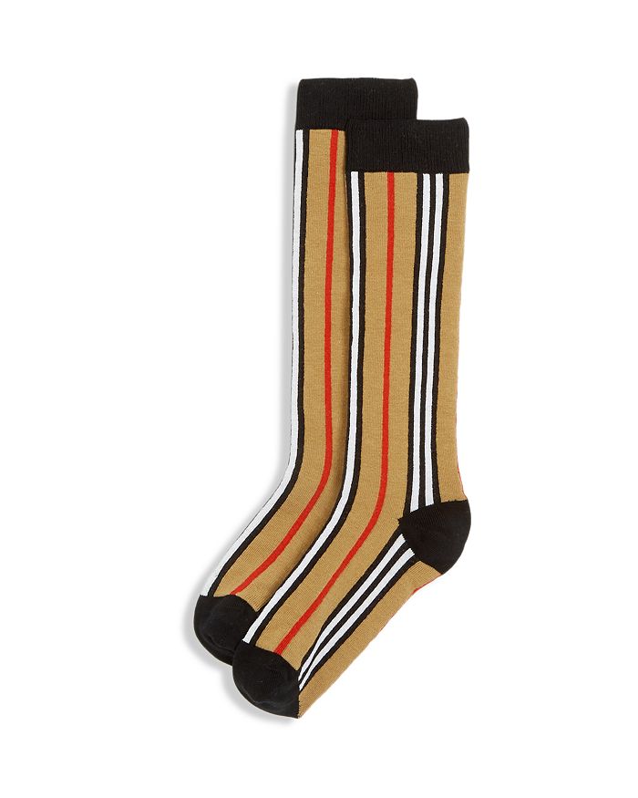 Burberry Unisex Icon Stripe Socks - Big Kid In Archive