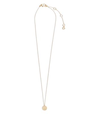Mini Initial Pendant Necklace, 17"-20"