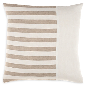 Surya Roxbury Stripe Decorative Pillow, 22 X 22 In Cream
