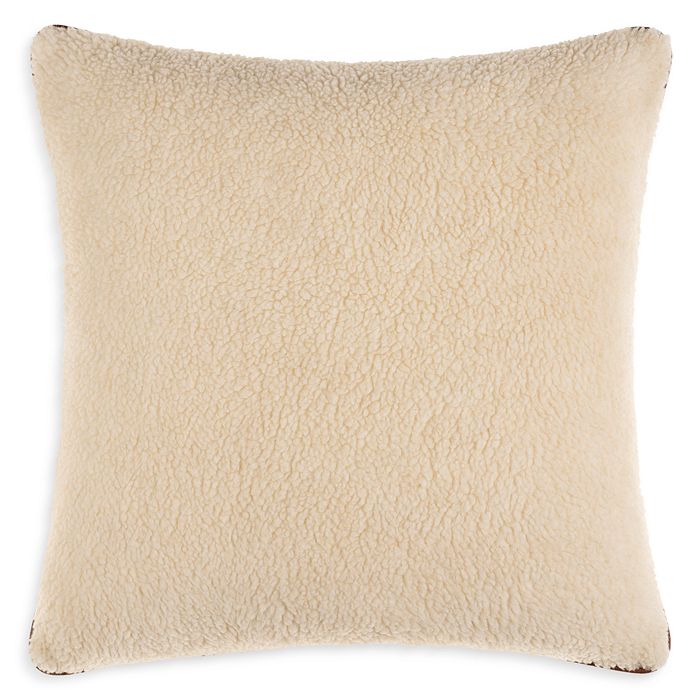 Shop Surya Shepherd Sherpa Decorative Pillow, 18 X 18 In Cream