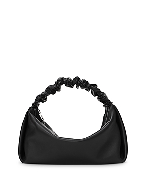 Alexander Wang Scrunchie Small Leather Clutch In Black