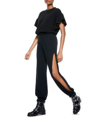 black dressy jogger pants