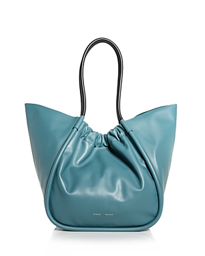 Proenza Schouler Xl Ruched Leather Tote In Orion Blue