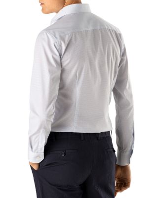 Slim Fit Micro Print Shirt