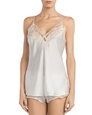 La Perla Maison Floral Lace Camisole In White