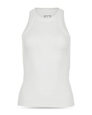 Wsly The Rivington Ribbed Stretch-tencel Lyocell Tank In White