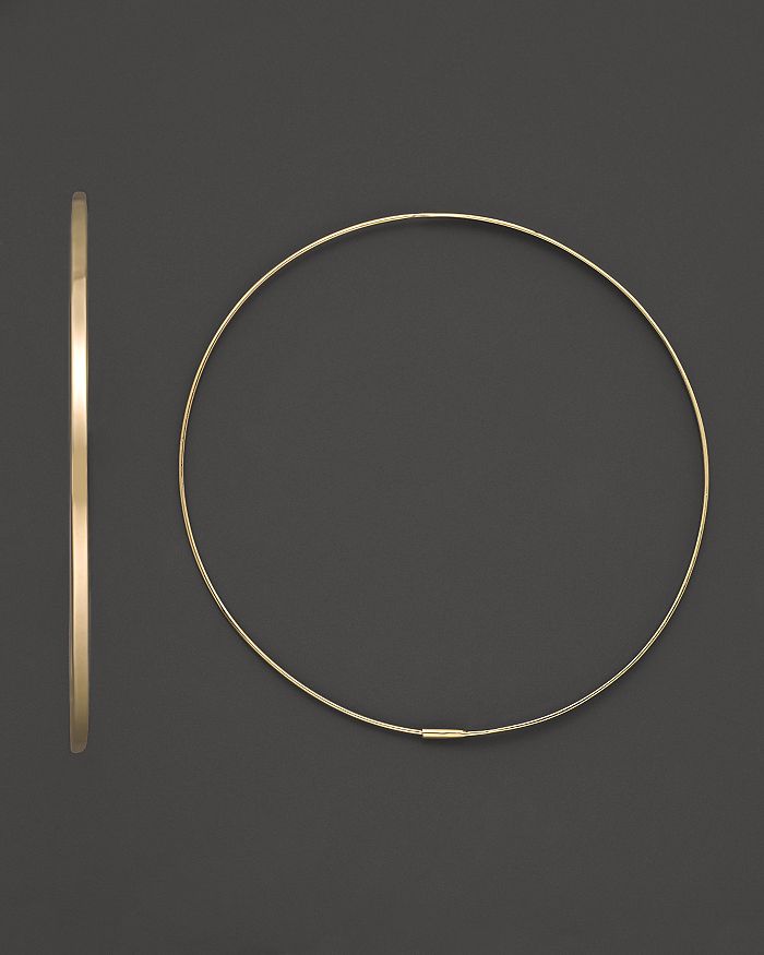 Lana flat magic shop hoop earrings