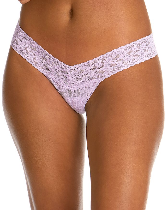 Hanky Panky Low-rise Thong In Cool Lavender
