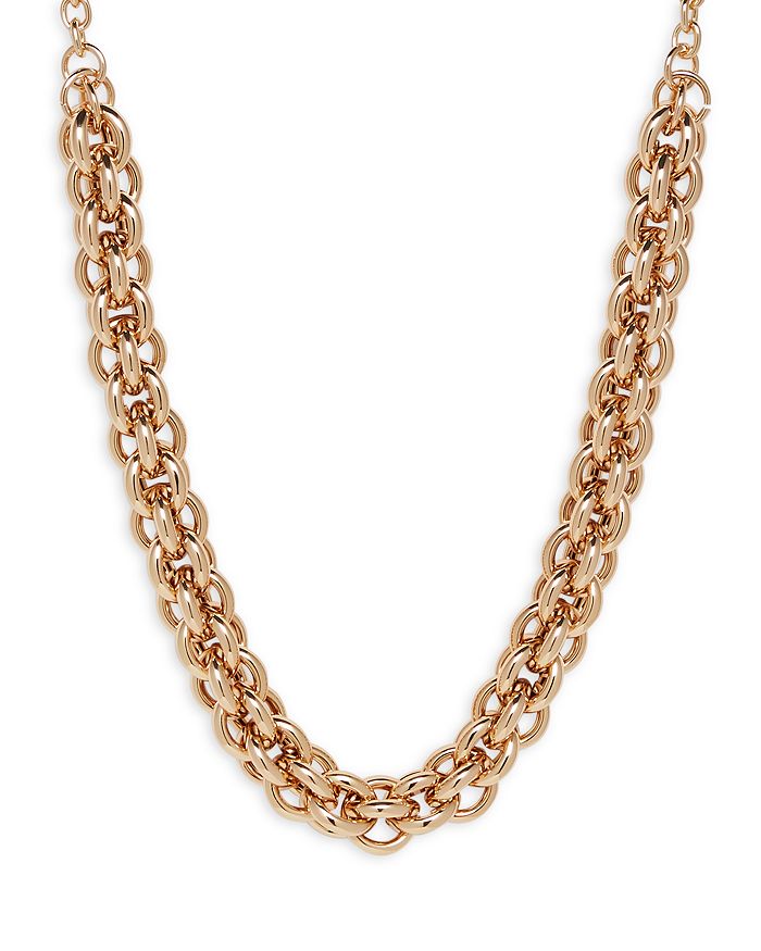 AQUA DOUBLE LINK CHAIN NECKLACE, 22 - 100% EXCLUSIVE,N20-1842N