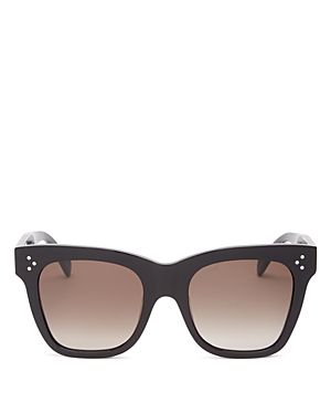 Celine Women's Square Sunglasses, 52mm In Black/brown