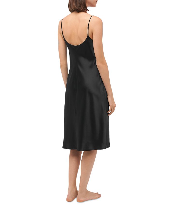Shop La Perla Silk Nightgown Slip In Black