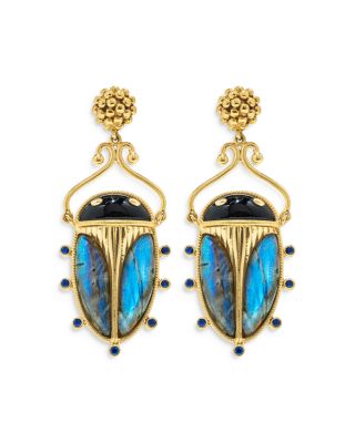 Capucine de Wulf Scarab Berry Drop Earrings
