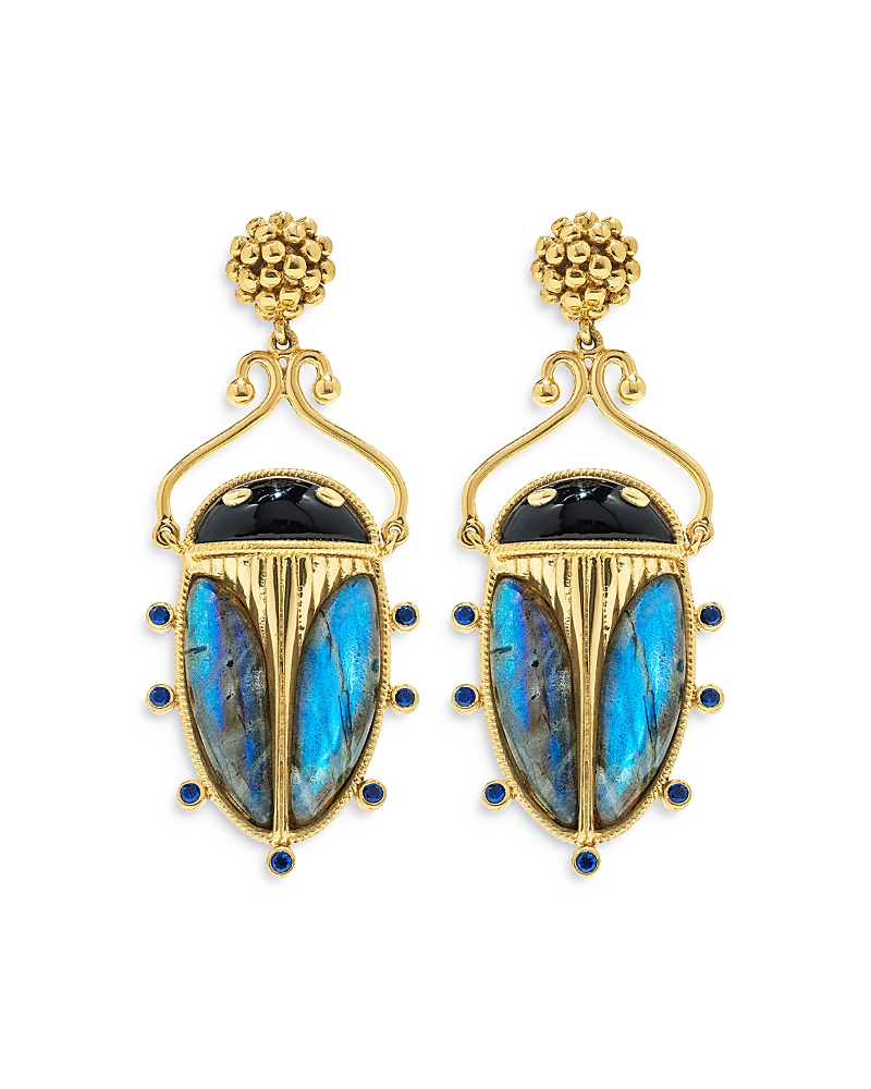 Capucine de Wulf Scarab Berry Drop Earrings