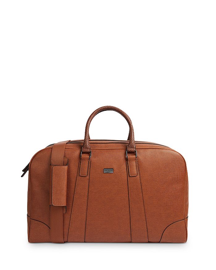 Ted Baker Ripleey Textured Holdall Briefcase In Tan