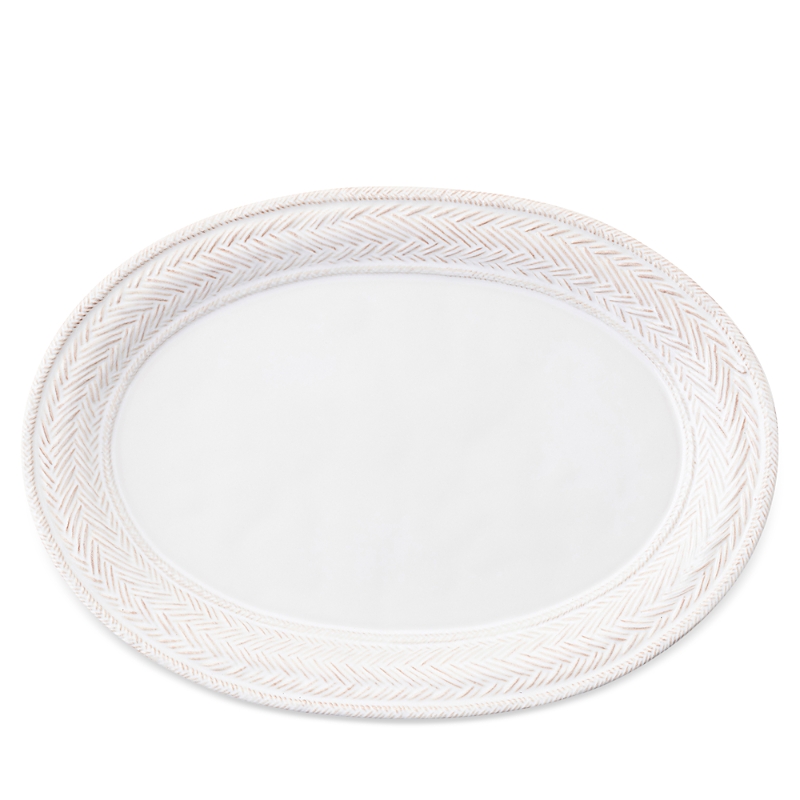 Juliska Le Panier Whitewash 17 Platter In Whitewash