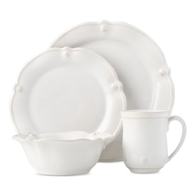 Juliska - Berry & Thread Whitewash Flared 4 Piece Place Setting