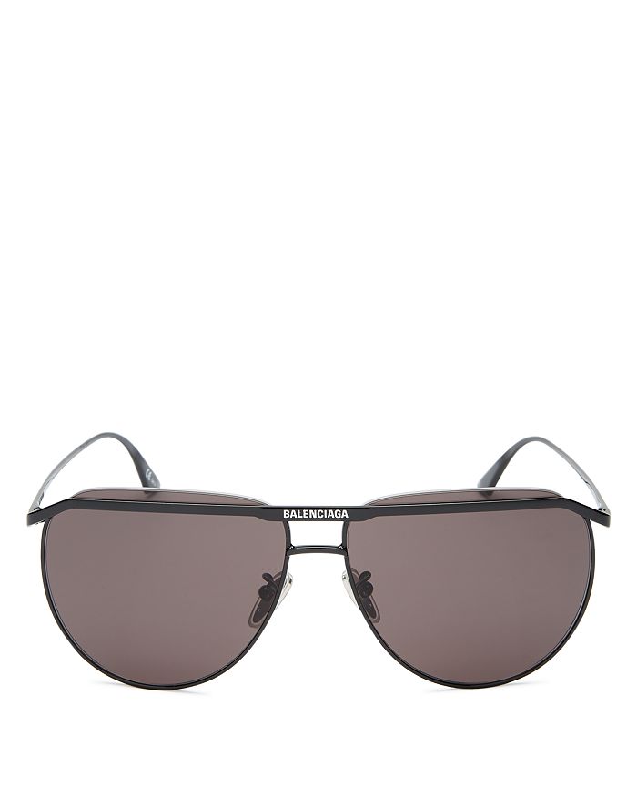 Balenciaga Unisex Brow Bar Aviator Sunglasses, 62mm | Bloomingdale's