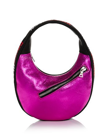 BruceGlen - Egg Mini Metallic Leather Handbag