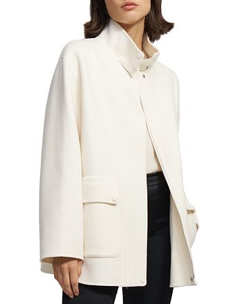 Theory Double Face Wool & Cashmere Coat | Bloomingdale's