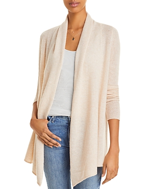 C By Bloomingdale's Open-front Cashmere Cardigan - 100% Exclusive In Honey Swirl