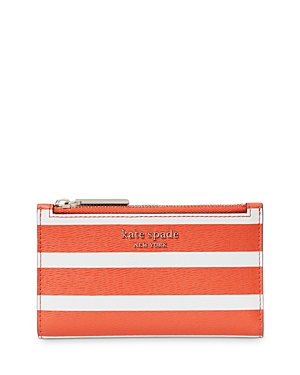 Kate Spade New York Small Slim Leather Bifold Wallet In Tamarillo