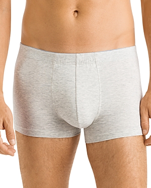 Hanro Cotton Superior Boxer Briefs In Gray Melange