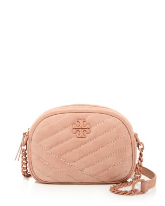 Tory Burch Kira Small Quilted Suede Camera Crossbody | Bloomingdale's