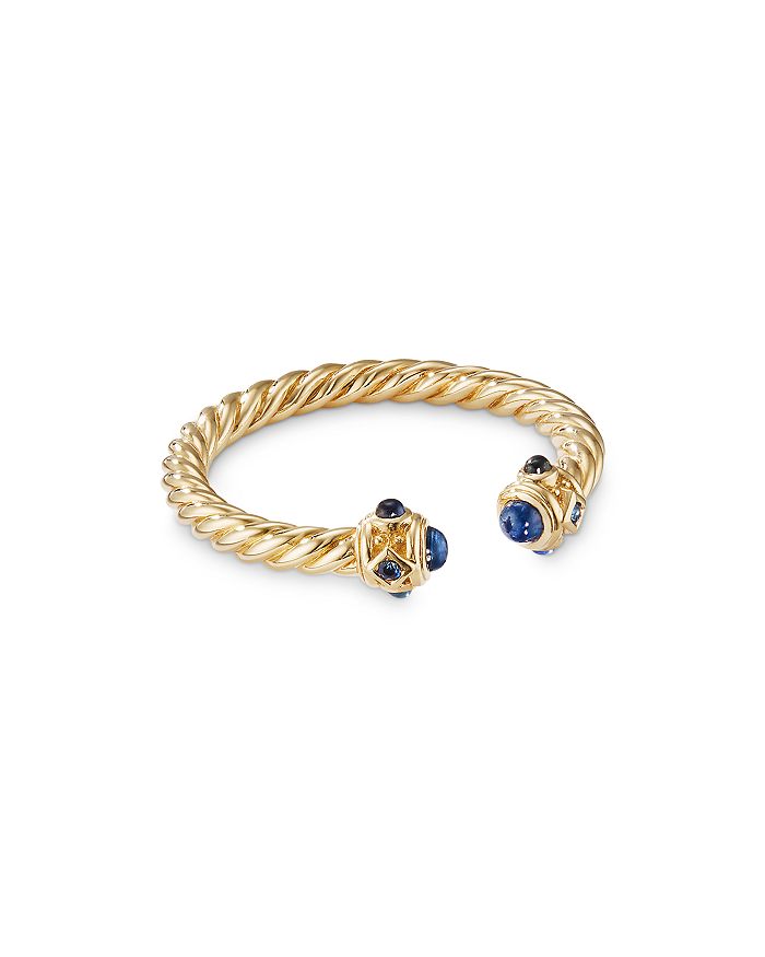 David Yurman - 18K Yellow Gold Renaissance Blue Sapphire Ring