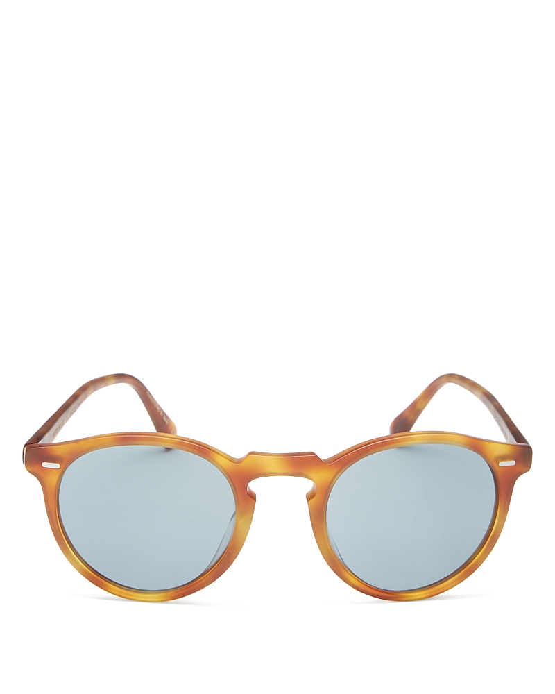 Oliver Peoples Gregory Peck Round Sunglasses, 50mm · OS