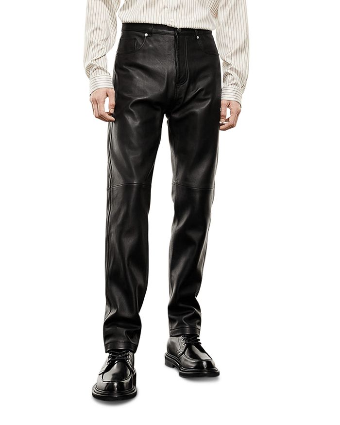 The Kooples Straight Leather Pants | Bloomingdale's