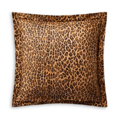 dkny snow leopard pillow